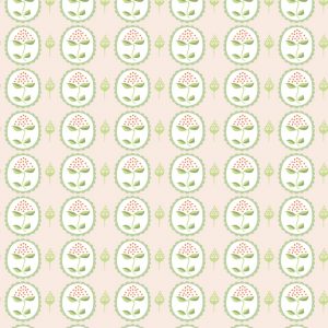 Green on Pale Pink