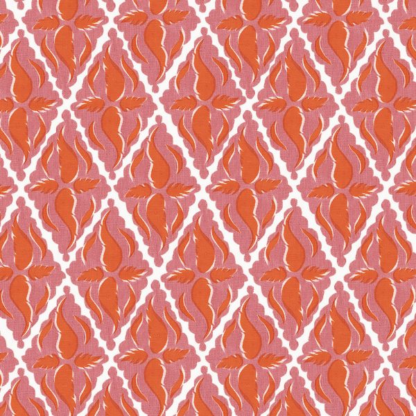 basil-b-rose-flame-f.jpg "Basil B" Linen in Rose Flame