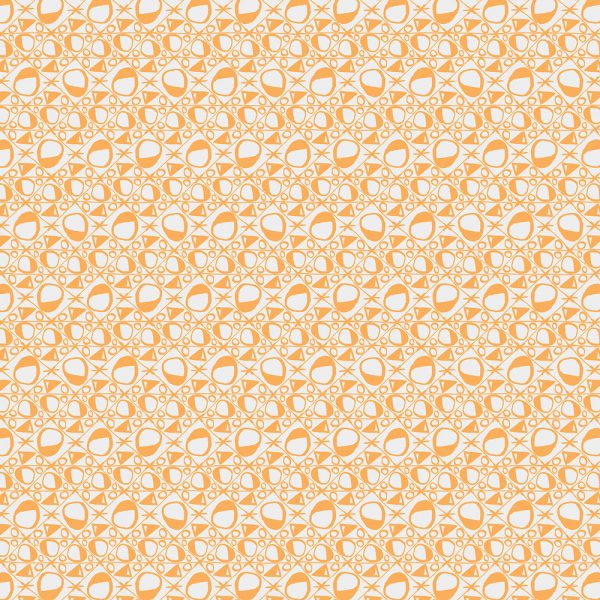 doodle-60s-tangerine-f.jpg "Doodle" Linen in 60's Tangerine